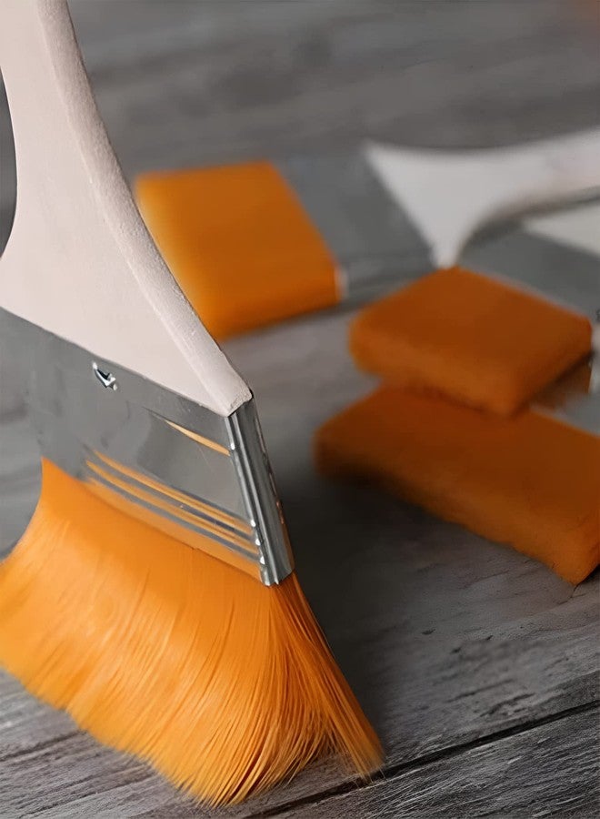 Garth مجموعة فرش الرسم من غارث - فرش رسم فنية مسطحة، فرش احترافية بشعيرات نايلون ذات رؤوس مدببة للرسم بالأكريليك والألوان المائية والزيتية، مثالية للفنانين والطلاب والهواة (عبوة من 12 قطعة) - Image 5